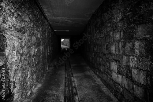 Scary dark tunnel