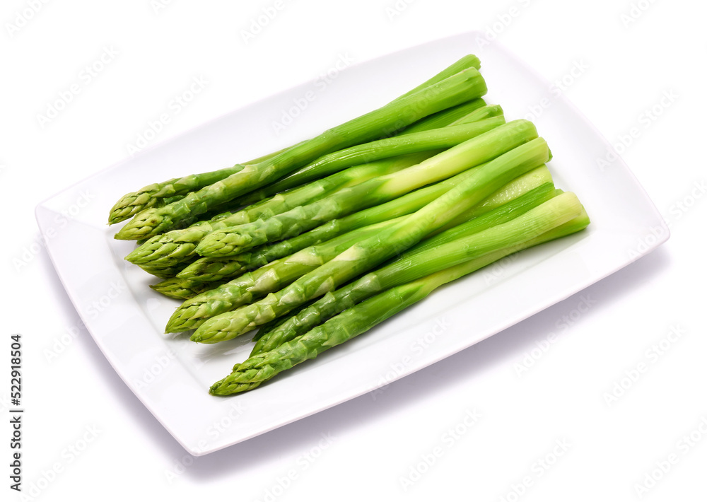 Green organic natural Asparagus isolated on white background Green organic natural Asparagus isolated on white background