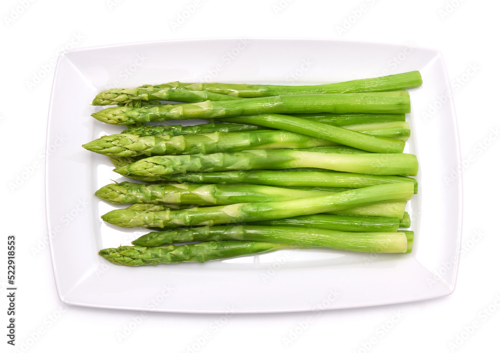Green organic natural Asparagus isolated on white background Green organic natural Asparagus isolated on white background