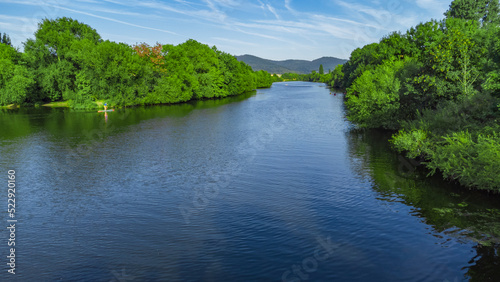 Neckar river beautiful view at Germany