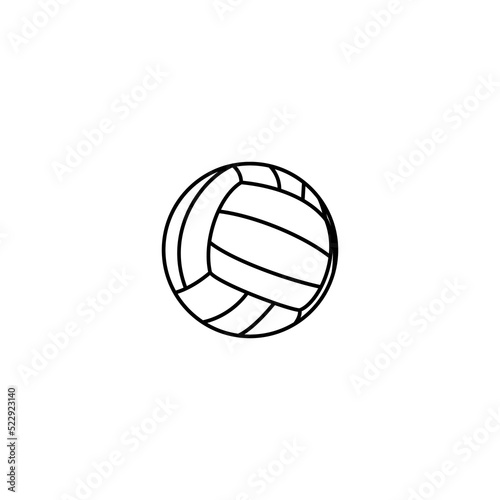 volleyball line vector illustration for icon, symbol or logo