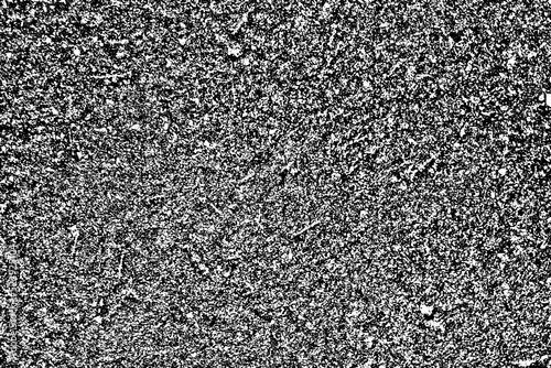 Grunge texture of the rough surface of asphalt, concrete with noise, grit, dirt. Abstract monochrome rough background. Vector illustration. Overlay template.