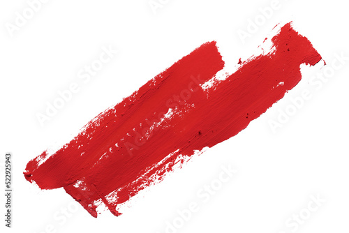 red brush isolated on transparent background red watercolor,png photo