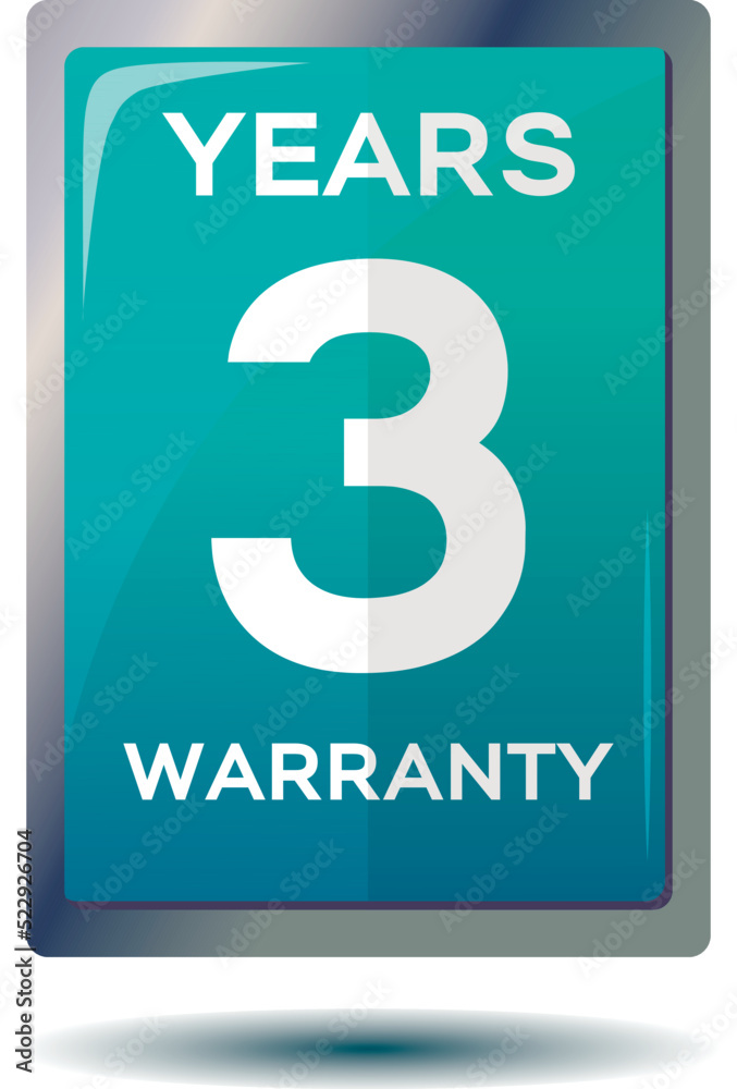 3 year warranty blue icon 100% vector, made according to the sketch, suitable for the site or print, let this image be useful for you 3 year warranty blue icon 100% vector, made according to the sketch, suitable for the site or print, let this image be useful for you