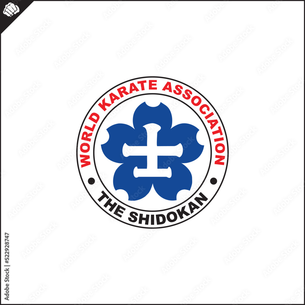 Emblem, symbol martial arts. SHIDOKAN KARATE-DO Emblem, symbol martial arts. SHIDOKAN KARATE-DO