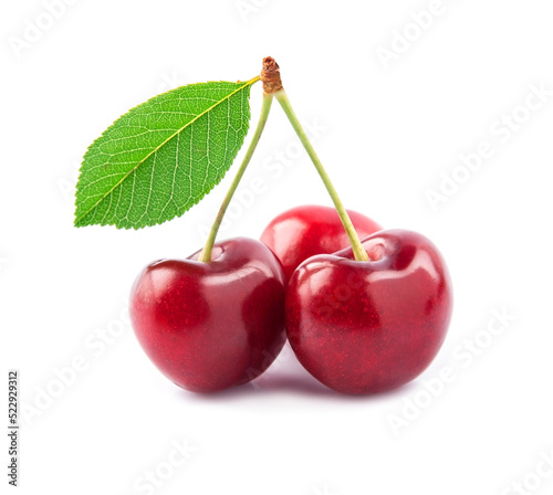 Sweet cherry berry closeup