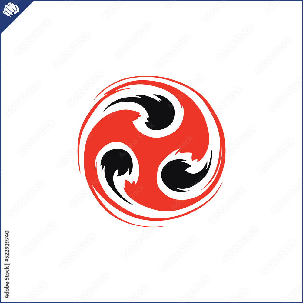 Emblem, symbol martial arts. KYOKUSHINKAI Emblem, symbol martial arts. KYOKUSHINKAI