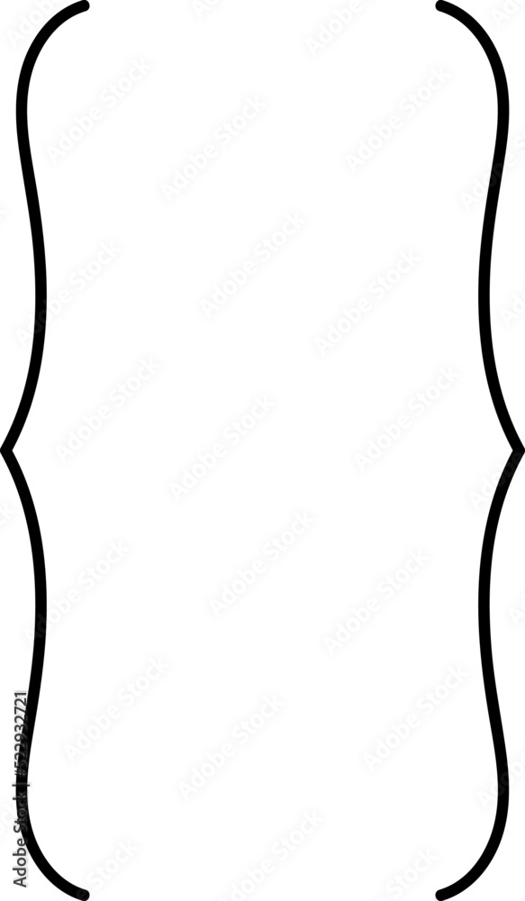 Curly braces, double symmetric brackets. Vector Typography symbols pair, frames for punctuation, maths, elements sign for text quote, mathematics.