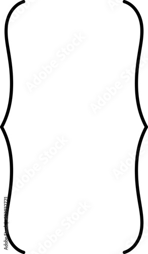 Curly braces, double symmetric brackets. Vector Typography symbols pair, frames for punctuation, maths, elements sign for text quote, mathematics.
