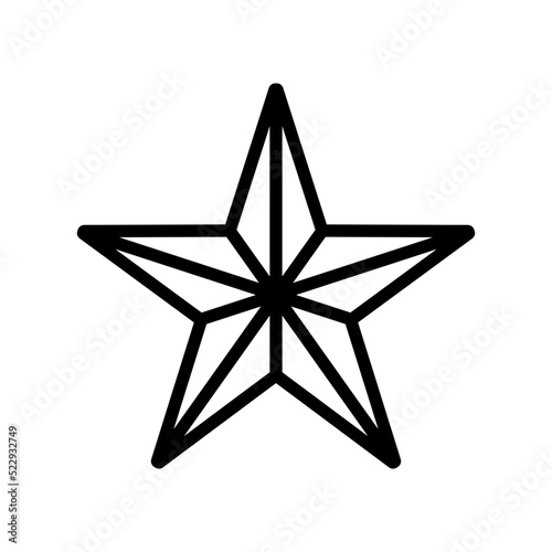 druze religion line icon vector. druze religion sign. isolated contour symbol black illustration