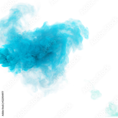 Light blue plume of smoke