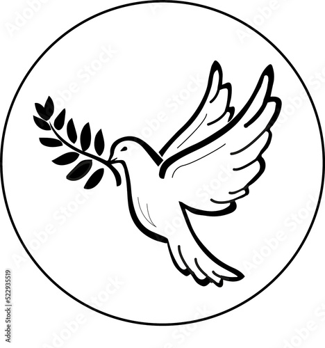 Logo colombe de la paix	 photo