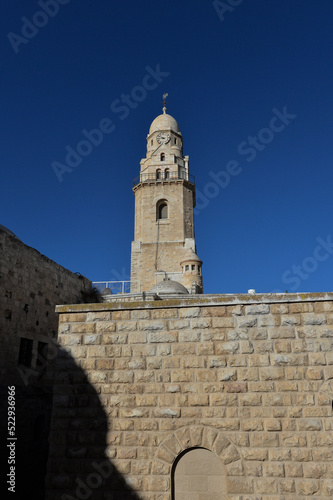 Dormition abbey - benedictine community on mount zion in jerusalem. israel