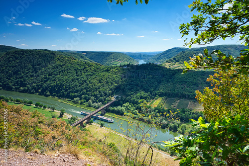 Region der Mosel vom Calmont Klettersteig fotografiert