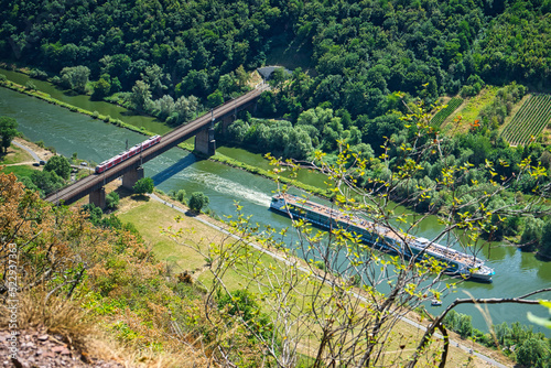 Brücke an der Mosel am Calmont Klettersteig 