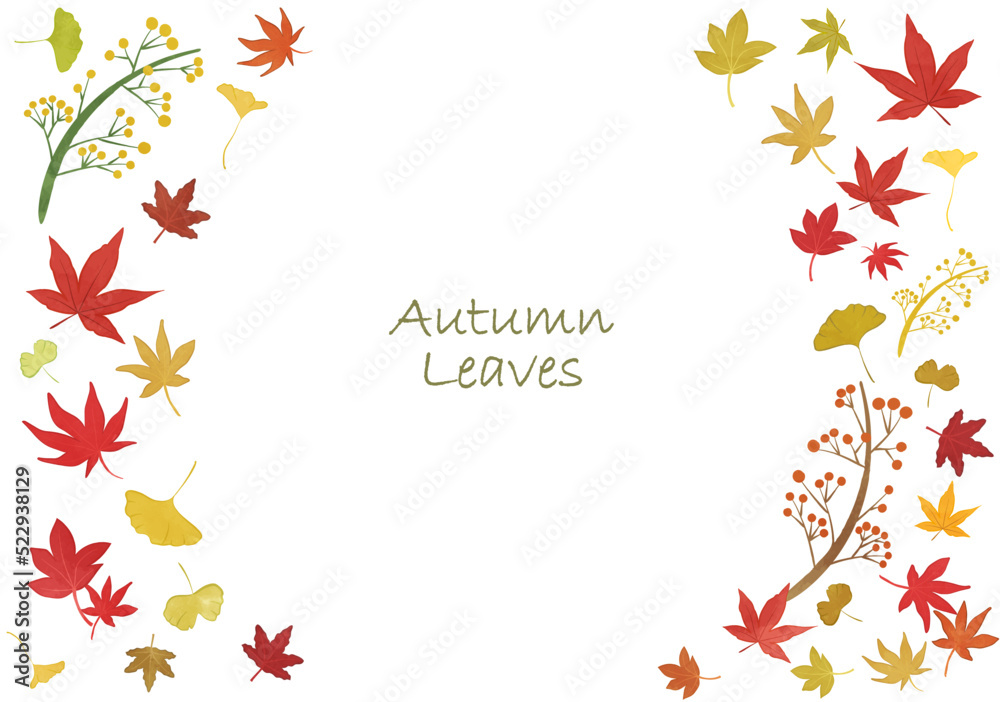 autumn nature cute background illustration