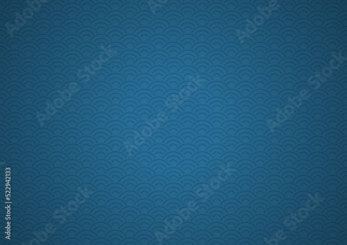 Chinese traditional oriental ornament background, blue clouds pattern background.