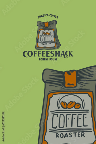 bag of coffee vector illust...