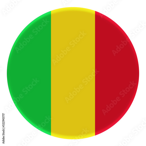Free Download 3D Flag of Mali on a avatar circle. - GFXLoad