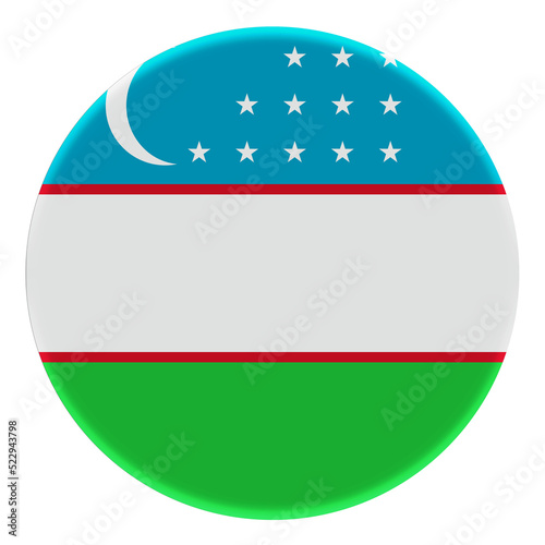 Free Download 3D Flag of Uzbekistan on avatar circle. - GFXLoad