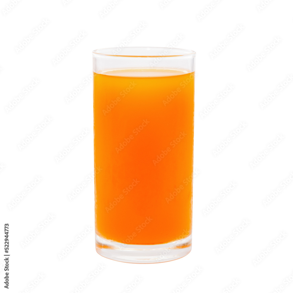 single glass of fresh orange juice isolated on white background single glass of fresh orange juice isolated on white background