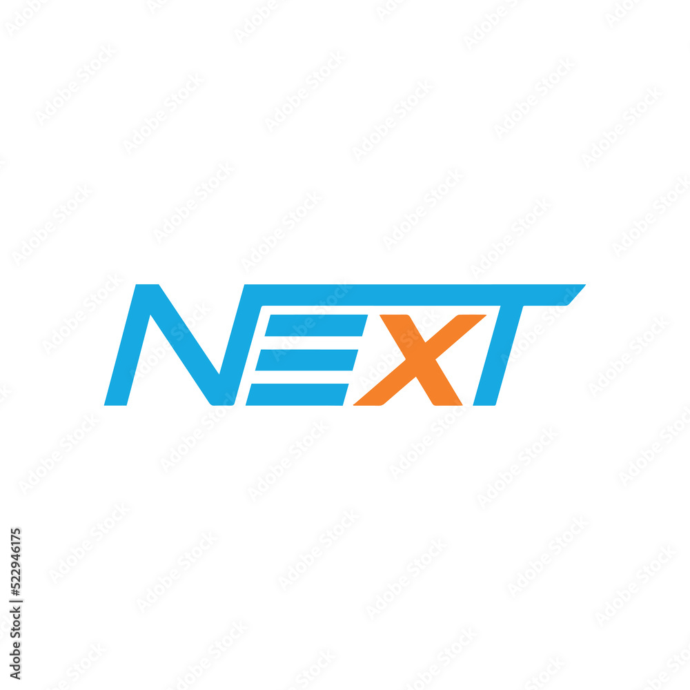 Minimal Logo Design with Next Written Minimal Logo Design with Next Written