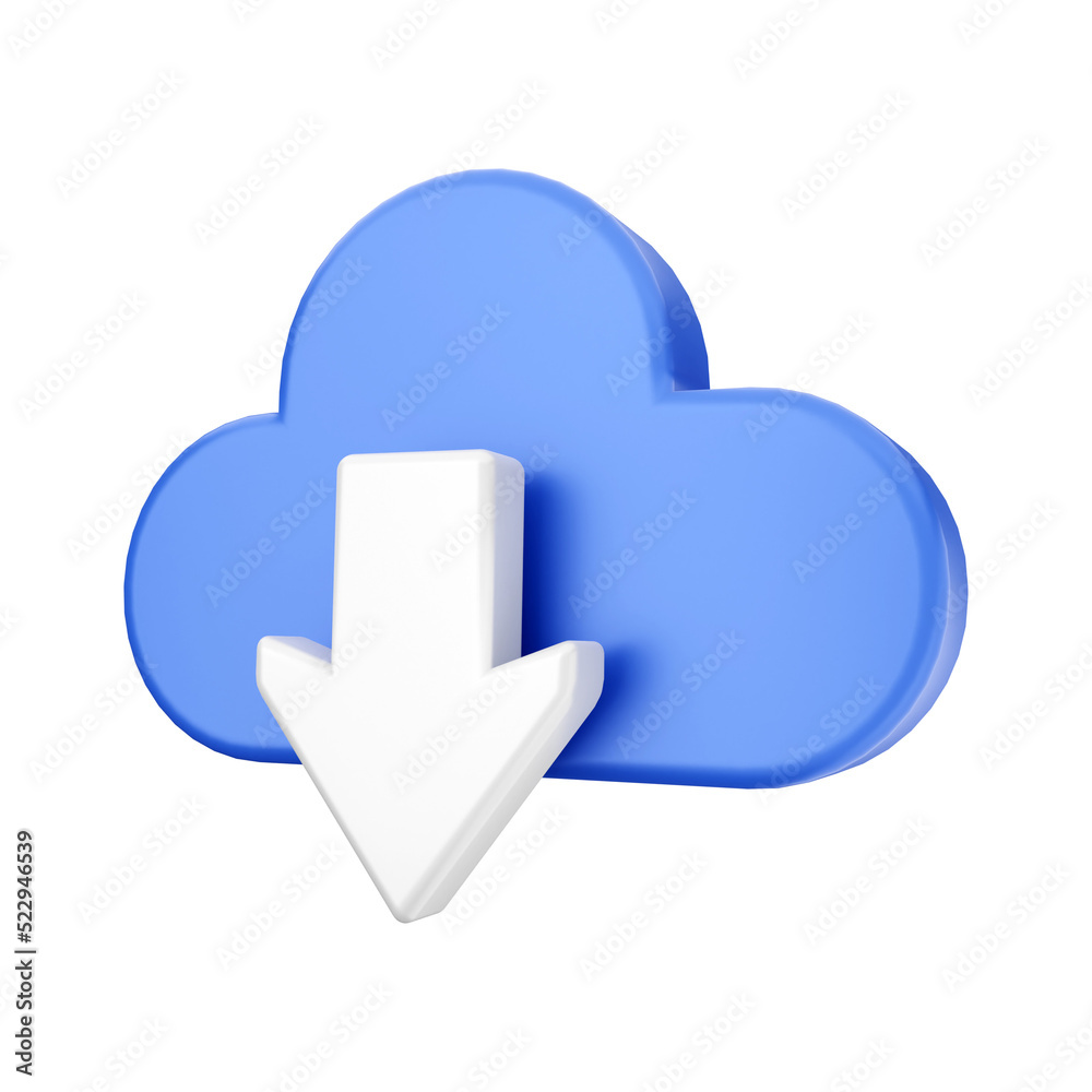 cloud computing icon 3d icon illustration cloud computing icon 3d icon illustration
