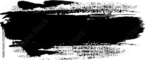 Grunge Paint stripe Vector brush Stroke, Black labels,   background, paint texture. Brush strokes vector. Handmade design elements.
