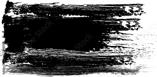 Grunge Paint stripe Vector brush Stroke- Black labels.   paint texture. Brush strokes vector. Handmade design elements.