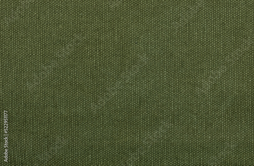 Olive green army background cotton texture