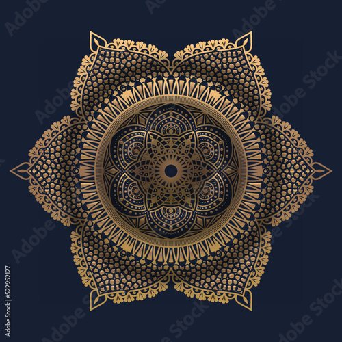 Luxury islamic ornamental mandala design colorful background