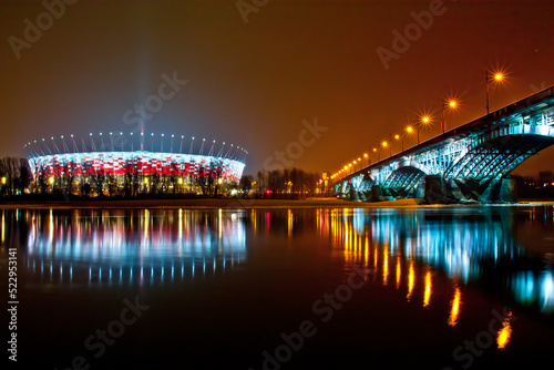 Stadion Narodowy nocą