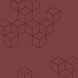Vector geometric pattern. An ornament made of polygons.