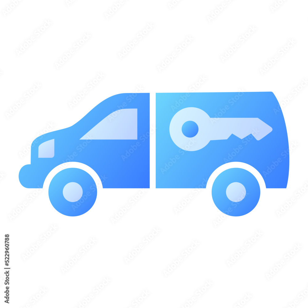 Fototapeta premium Van Icon