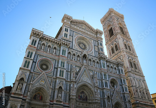 Low angle of Florence Duomo