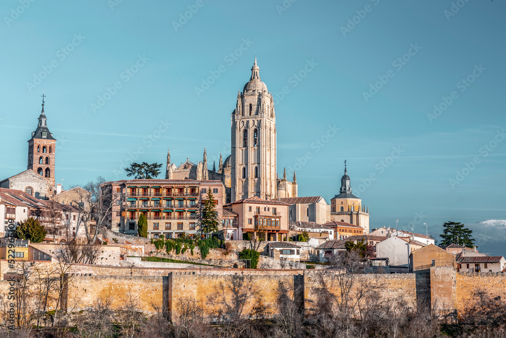 Cityscape view from the ancient city of Segovia Cityscape view from the ancient city of Segovia