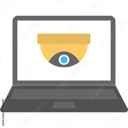 CCTV Software Flat Icon 