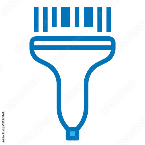 Barcode scanner devices sale multimedia - blue icon