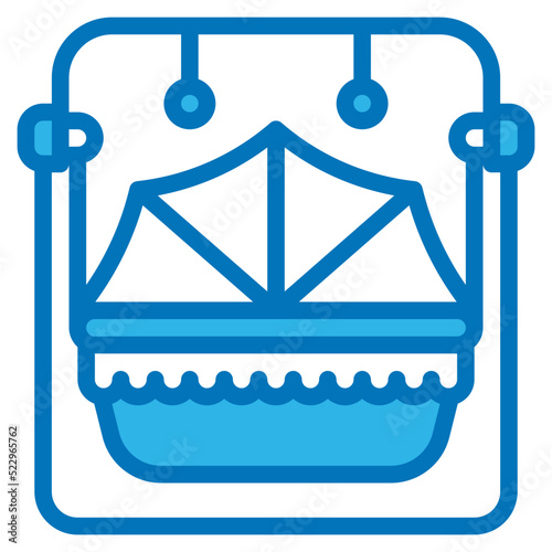 Bassinet,sleep,cradle,baby,accessories - blue icon
