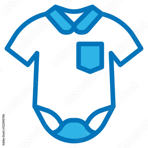 Bodysuit,clothes,newborn,baby,accessories - blue icon