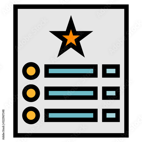 Wishlist item order star ecommerce - filled outline icon
