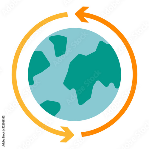 World wide around transportation ecommerce - flat icon
