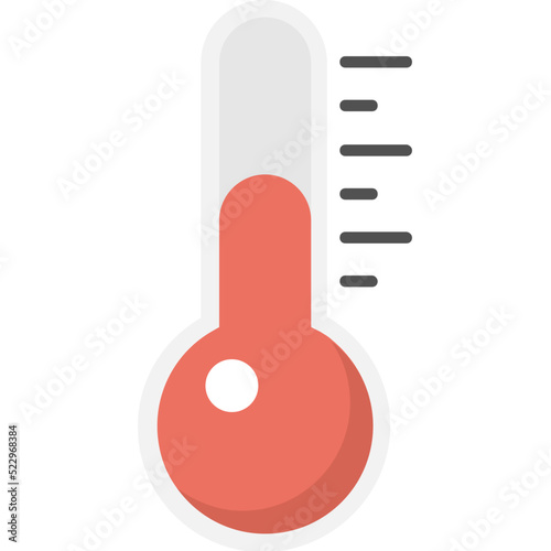 Weather Thermometer Flat Icon