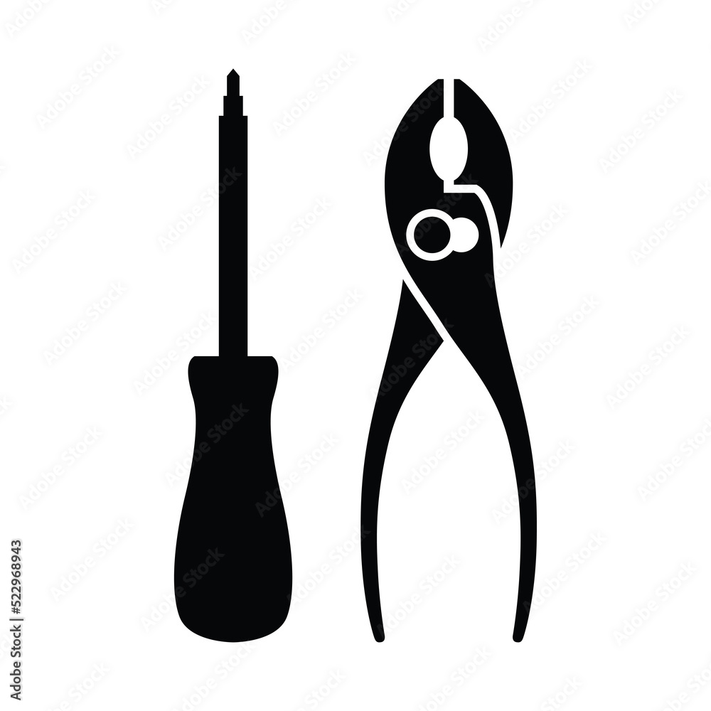 Craftsman tool icon. Technician tool sign and symbol. Craftsman tool icon. Technician tool sign and symbol.