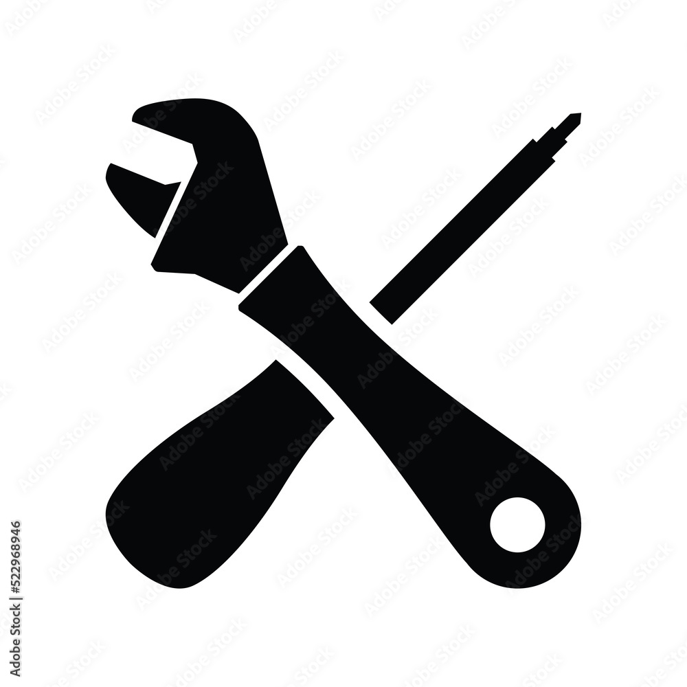 Craftsman tool icon. Technician tool sign and symbol. Craftsman tool icon. Technician tool sign and symbol.