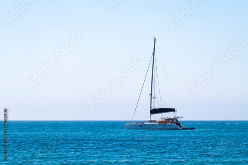 Sailing yacht in Mediterranean sea © mestock