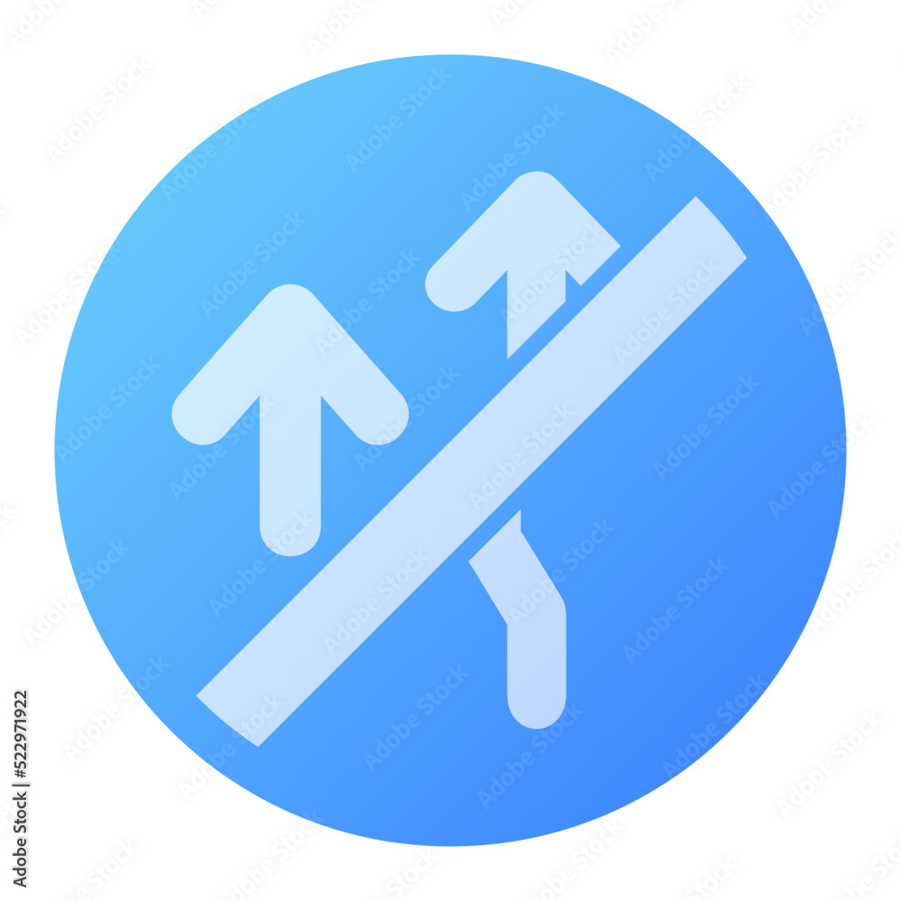 No Overtaking Icon No Overtaking Icon