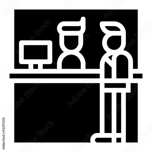 Infomation tourist service - solid icon