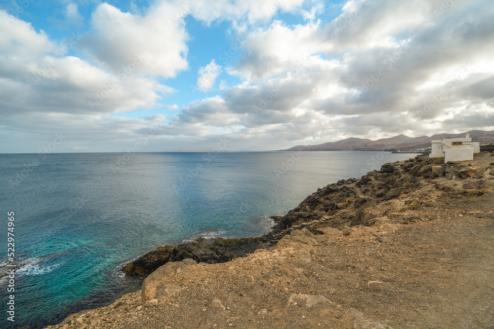 View of the Ajaches from Puerto del Carmen in Lanzarote