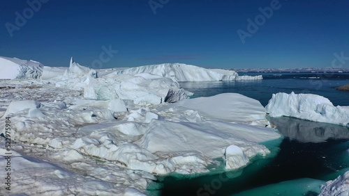 Greenland. Icebergs in Disco Bay. Landscapes of polar nature. © Oleksandr Umanskyi